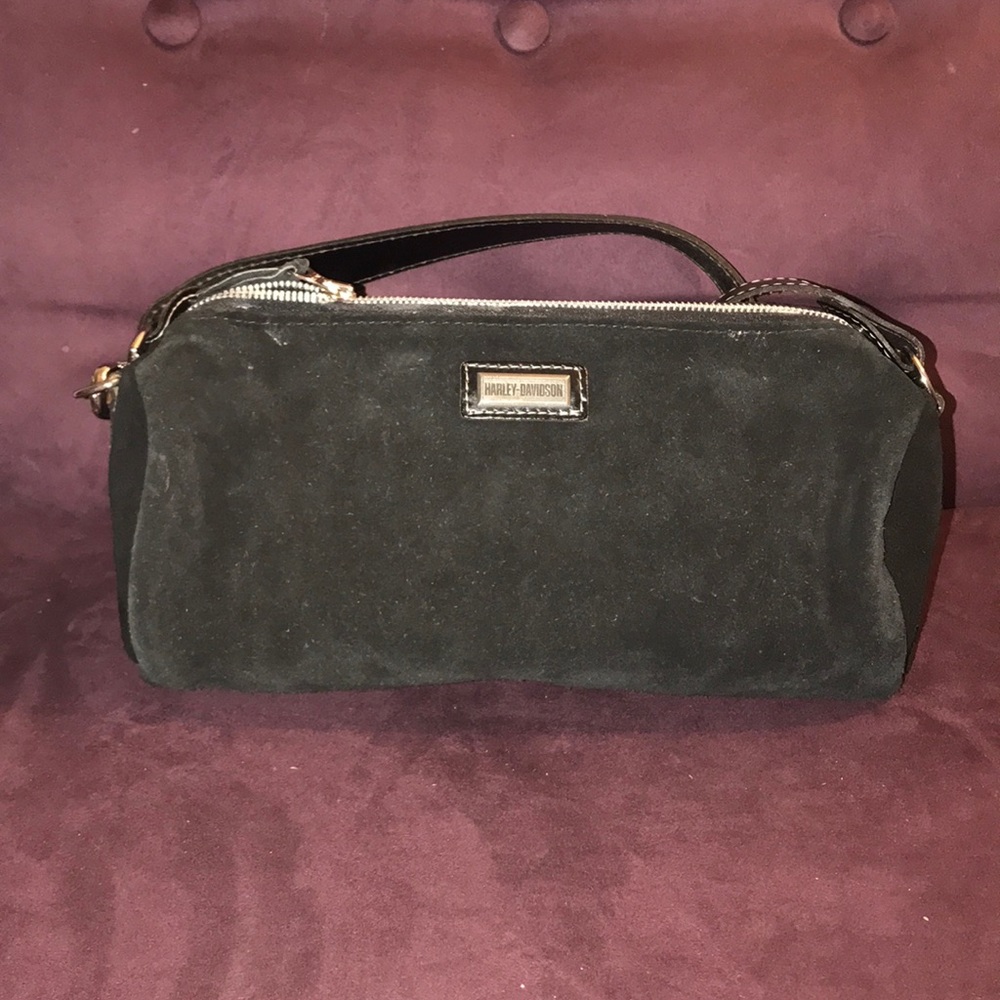 Harley Davidson Leather Suede Small Shoulder Bag